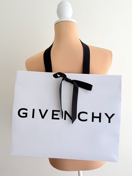 Givenchy Handbags - GIVENCHY BLACK WHITE SHOPPING GIFT BAG